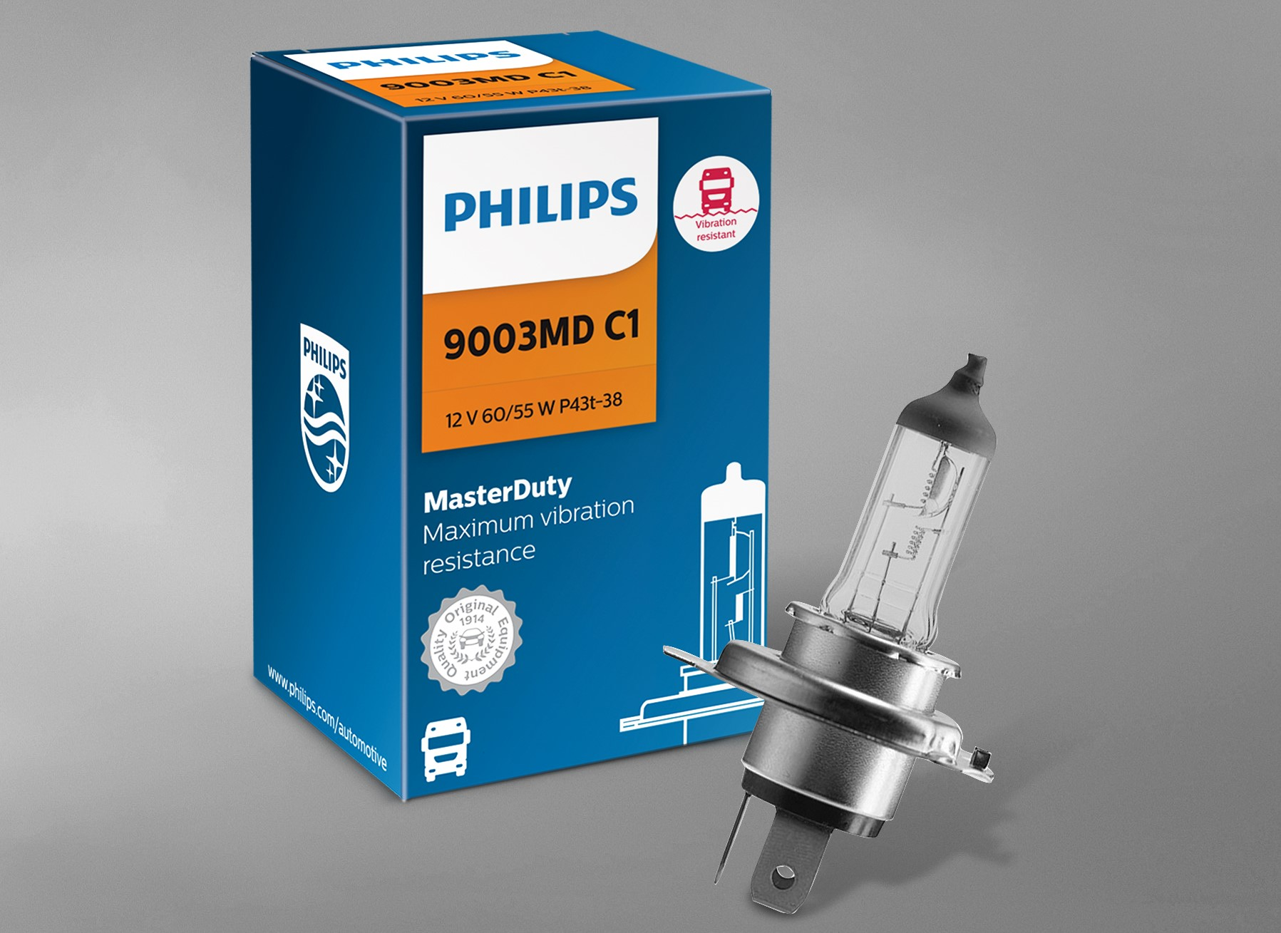 Philips Master Duty 13336MDB1 Bulbs H3 Blister Pack of 1 